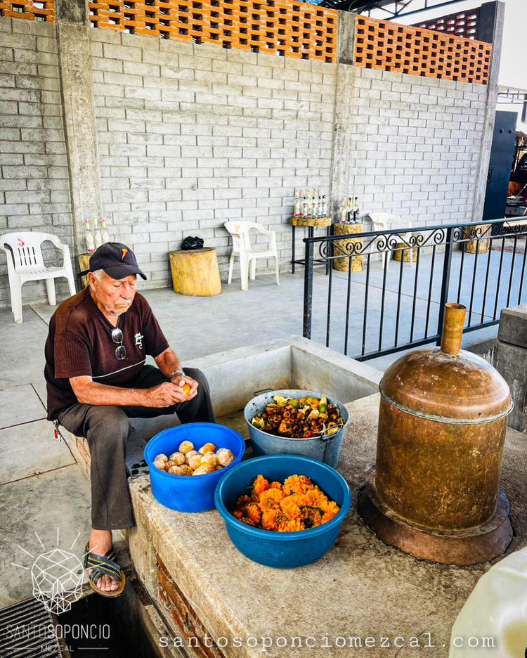 Mezcal Destilado con Mandarina Agave Espadín, Boston 750ml