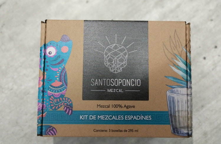 Kit de Mezcales Espadines de 3 Botellas de 295ml