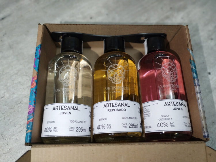 Kit de Mezcales Espadines de 3 Botellas de 295ml